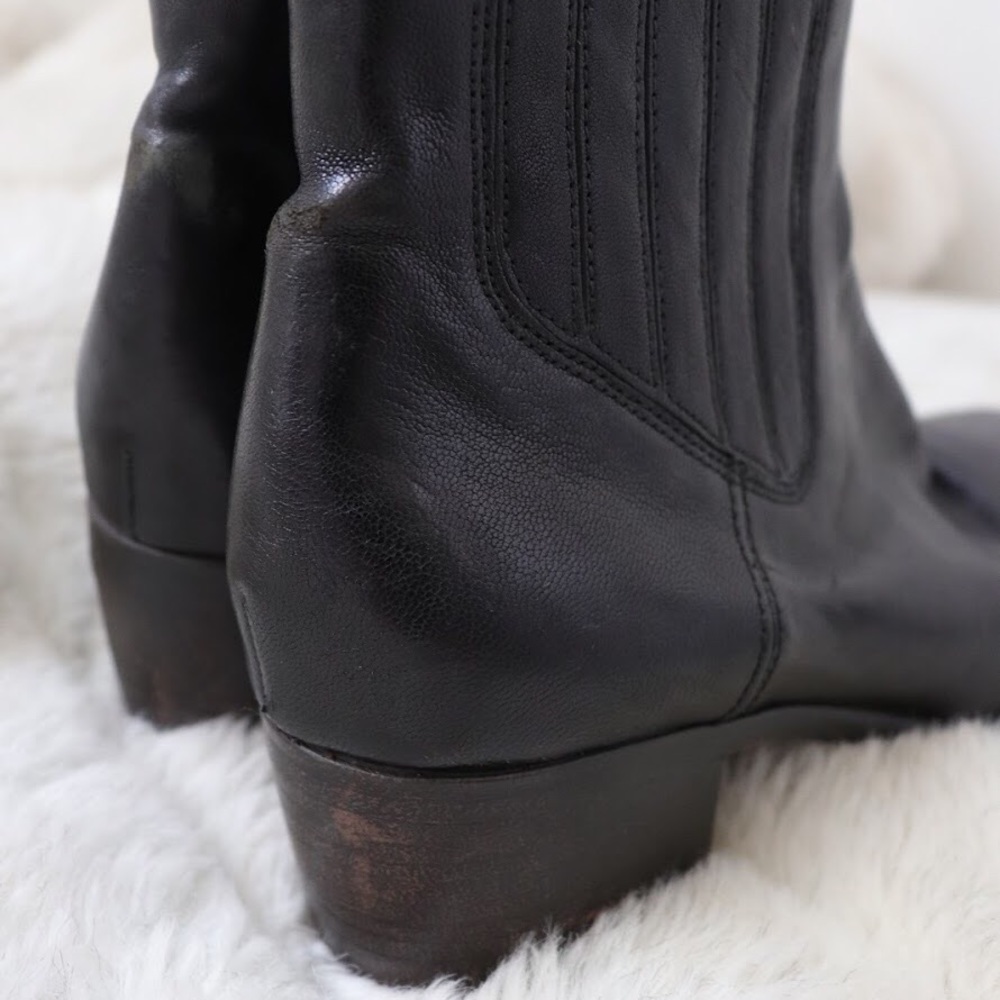 SOLD X UGG Collection Leather Heeled Boots - Picture 8 of 8